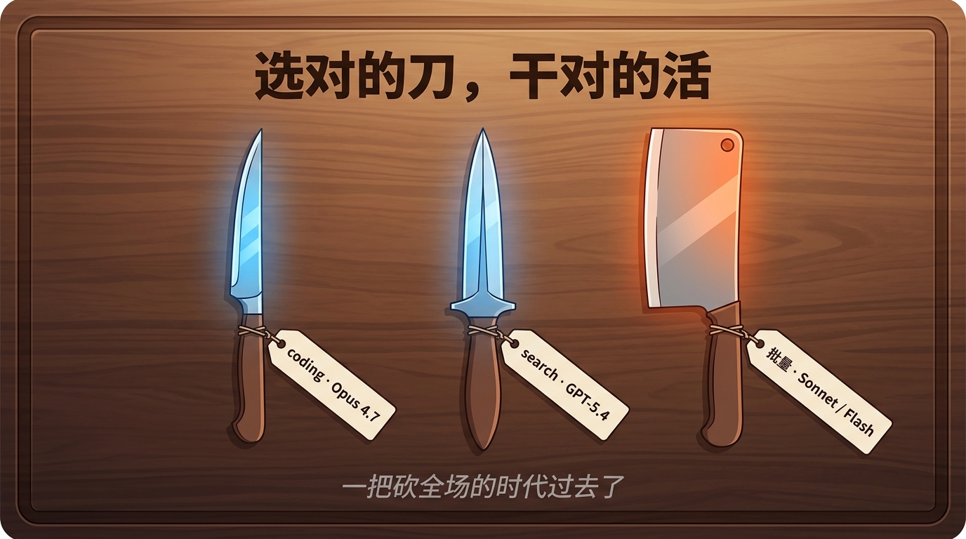 选对的刀,干对的活 · 一把砍全场的时代过去了