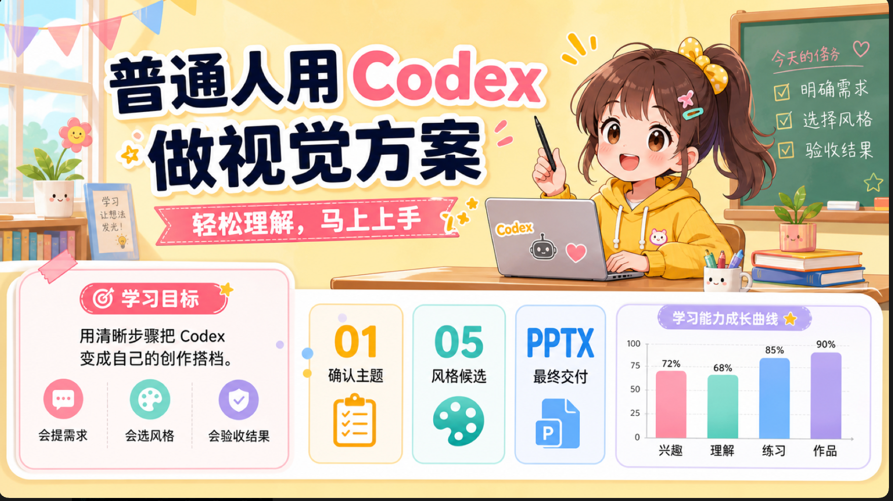 Codex 生成的 PPT 视觉方案样例