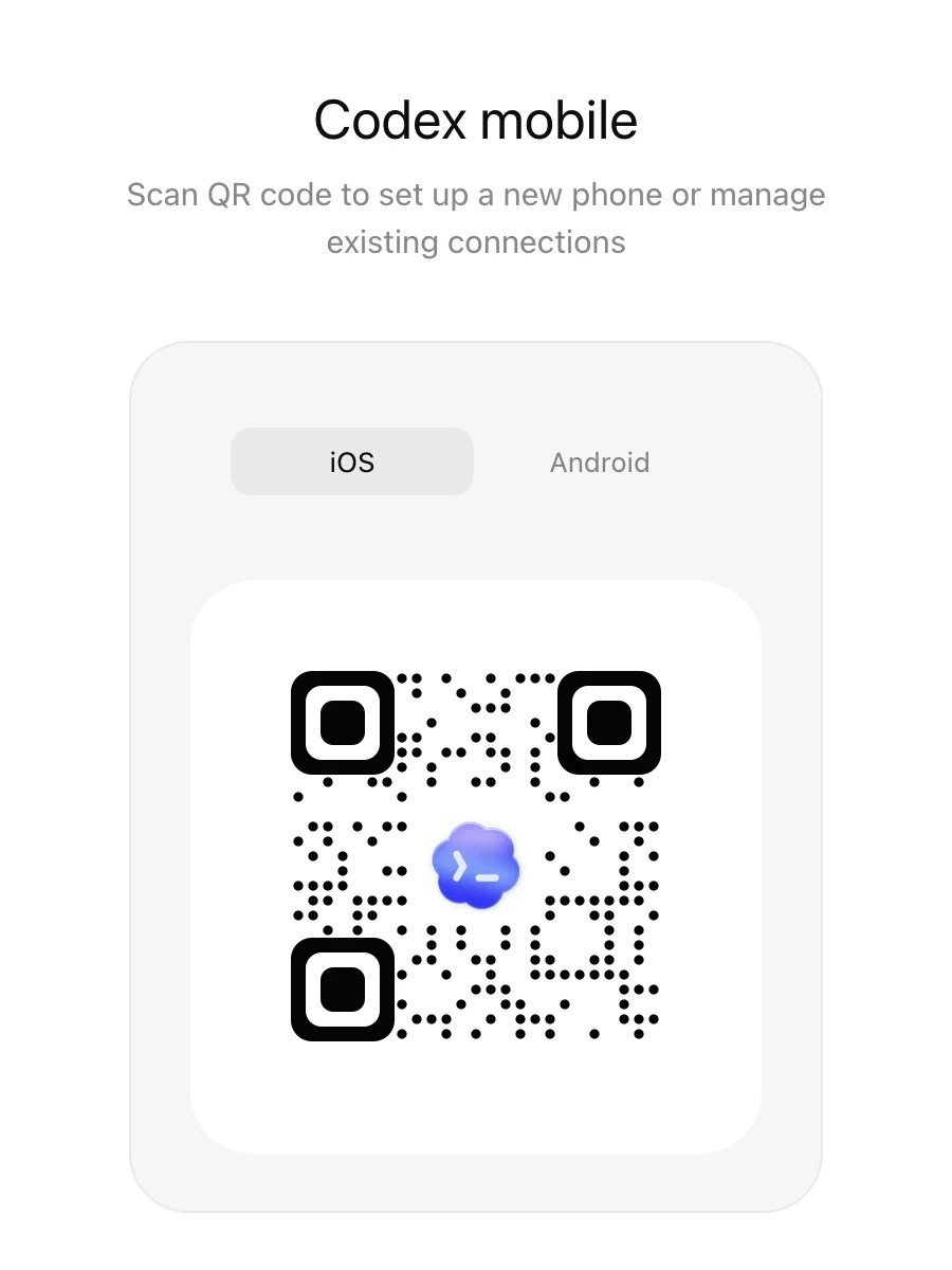 Codex mobile setup